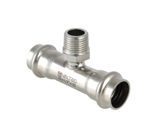 Тройник с нар.р. нерж. сталь 22х1/2" (5/40)