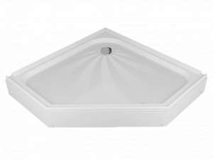 Поддон Alex Baitler пятиугольный 90х90х17, в сборе(_1_)