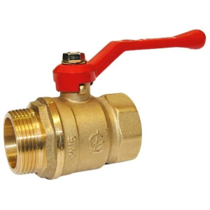 Кран шаровой СТАНДАРТ 1 1/4" ВН-НР со сгоном рычаг, Галлоп(12)