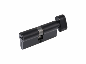 Цилиндровый механизм ZN 70 C BK (черный) с вертушкой (10/60)