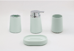 Набор аксессуаров для ванной "Грация", мята, 4 предмета, пластик