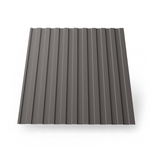 Эконом. Профилированный лист С-8х1200 (ПЭ-01-7024-0.4) 2м серый графит (1шт=2,4м2)