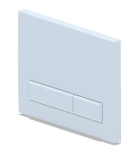Клавиша для инсталляции WP1400, механическая, прямоугольная, пластик, белая (1)(_1_)