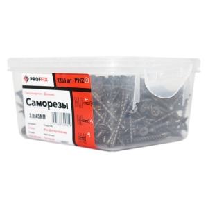 Саморез СГД 3,8х45 (TWN) (350 шт) - контейнер PROFFIX