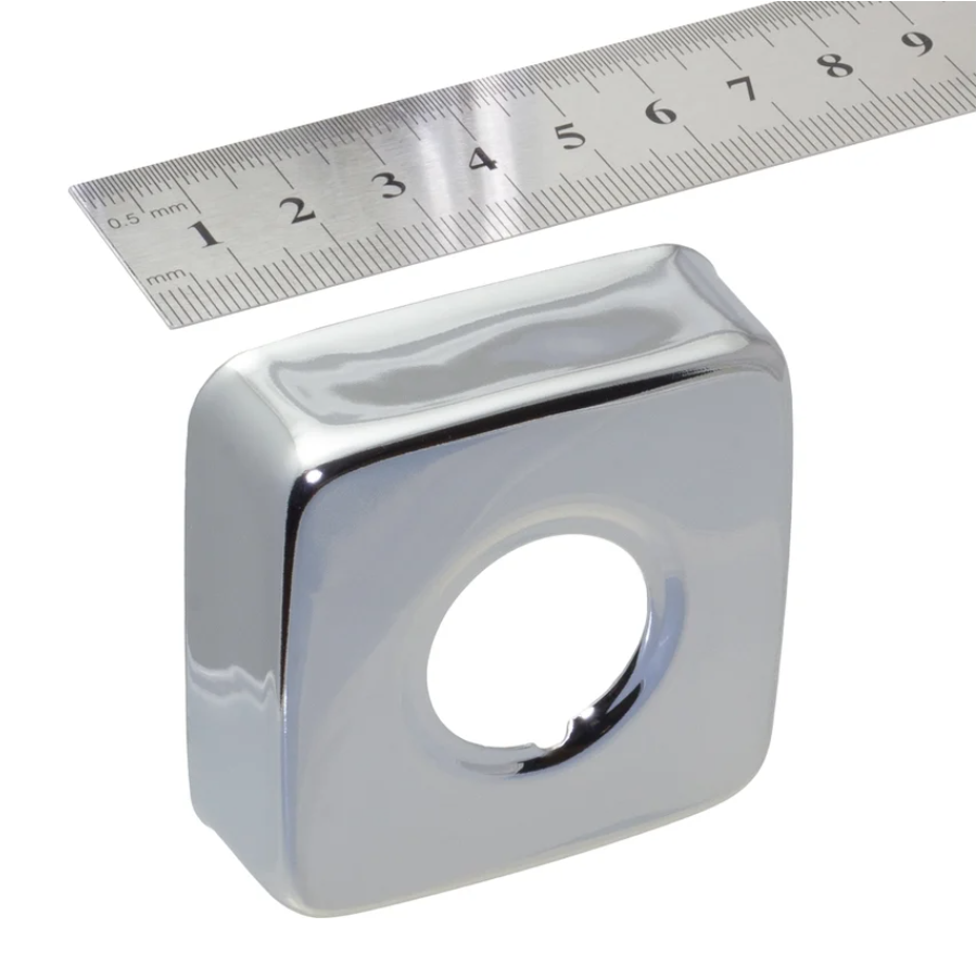 Чашка декоративная (отражатель) 3 4 квадрат средний (нержавеющая сталь, хром), MP-У ИС.131442 3