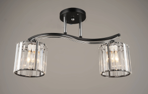 Светильник потолочный 3769/2 BK+CH (4) (RL)