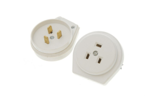 Разъем ОП РШ/ВШ 32А 250В белый пластик 3п 32А 250В (72)