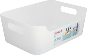 Корзина универс. 270*190*105мм 4,6л Scandi белый (12) 434200816 Быт