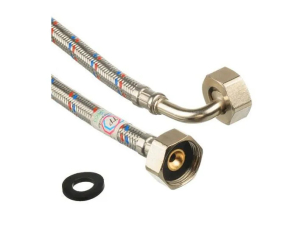 Шланг заливной для стиральной машины SS 12 мм 2.5 м в пакете(__)