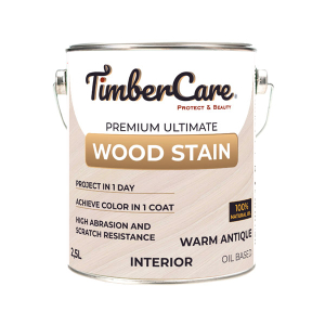 Тонирующее масло TimberCare Wood Stain (цвет: Античный белый/ Warm antique), банка 2,5л (2)