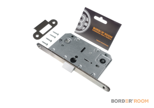 Защелка дверная сантех Бордер пластик яз., SN мат. никель (30)