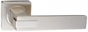 Ручка дверная РЕНЦ "Катания", никель мат./блестящий (20)