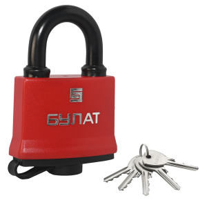 Замок навесной БУЛАТ ВС 1-П70 ПЛ всепогодный 5 кл. d=10,6мм (24,6)
