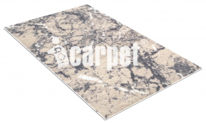 Коврик вырезной icarpet PRINT антискользящий (135) "Мрамор" 50х80 серо-бежевый