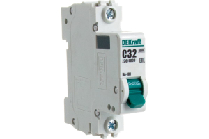Автоматический выключатель 1Р 32А х-ка C ВА-101 4,5кА Dekraft (12)