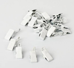 К-т зажимов для метал.колец 20 шт. СЗФ-9032 белый пиано