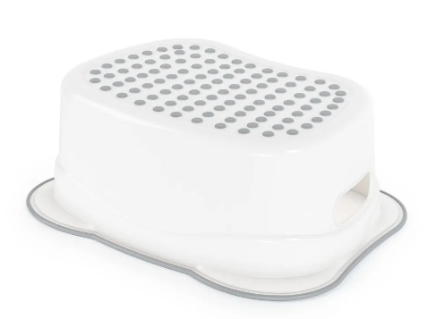 Табурет-подставка антискользящий белый (8) М8881, Альтернатива