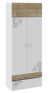 Шкаф для одежды Оксфорд (Ривьера/Белый с рисунком) ТД-139.07.22