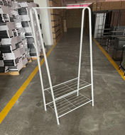 Стойка для одежды Молл белая 59*32*152 см, металл (10)