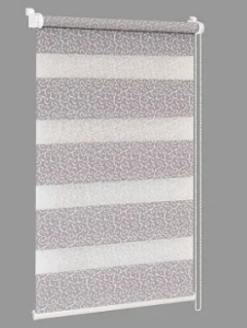 Штора рул. СРШ-01МК-45020 66(62)/160 Декор Арабески бел./серебро РБ