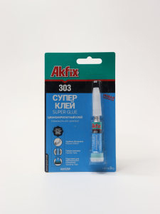Супер клей Akfix 303 3 гр (12/288)