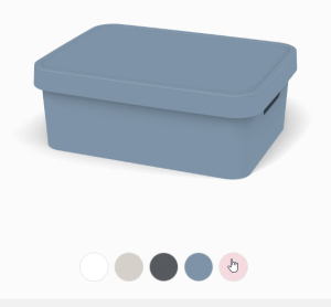 Ящик д/хранения Folk 11,0л Серо-голубой (8)