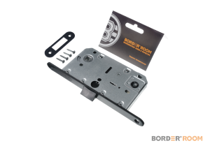 Защелка дверная сантех Бордер пластик яз., BL черный (30)