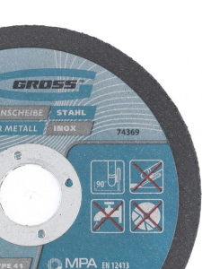 Круг отрезной по металлу, 125 х 1,6 х 22,2 мм, SWA46TBF// Gross (10/100)***