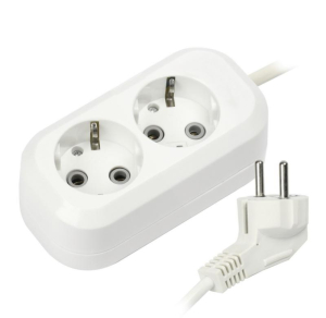 Удлинитель 2 гнезда 5 метров 16А/3,5кВт с заземлением ПВС 3х1,0 Smartbuy(40)