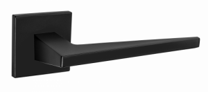 Ручка дверная РЕНЦ ЛЮКС Slim 03 "Сорренто", квадр накл, черный (20)
