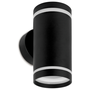 Светильник садово-парковый, 230V 2*GX53, DH1002, черный (на стену вверх/вниз)(_20_)