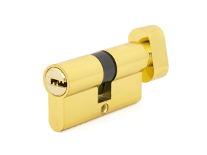 Цилиндровый механизм ZN 60 C BK PB (золото) с вертушкой (10/60)