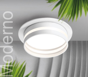 Светильник точечный под лампу белый GX53 MODERNO WOLTA